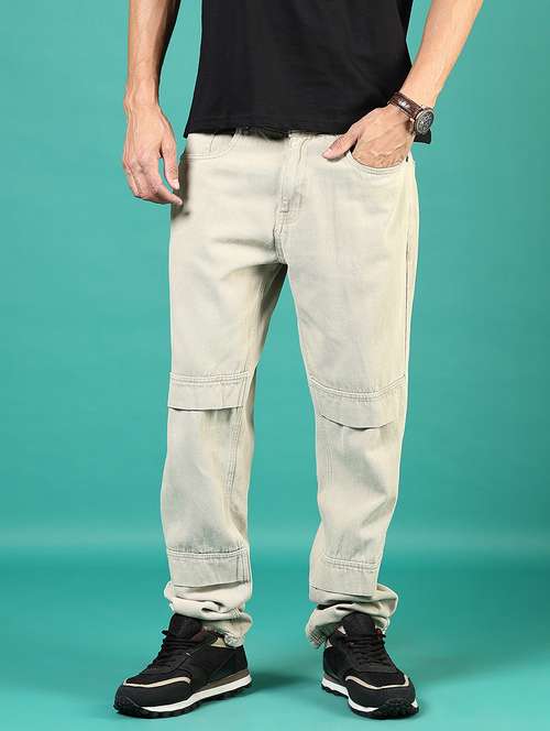 men solid mid rise full length jeans - 21855248 -  Standard Image - 0