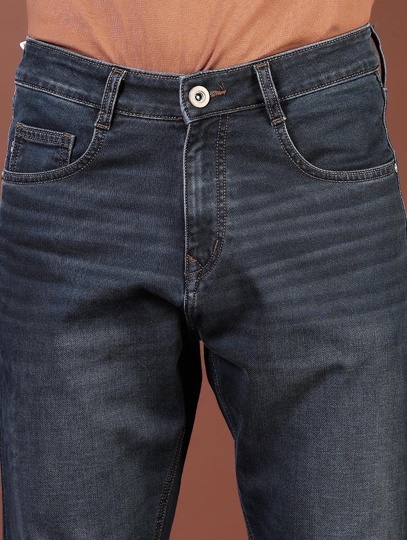men washed mid rise full length denim jeans - 21855255 - Standard Image - 4