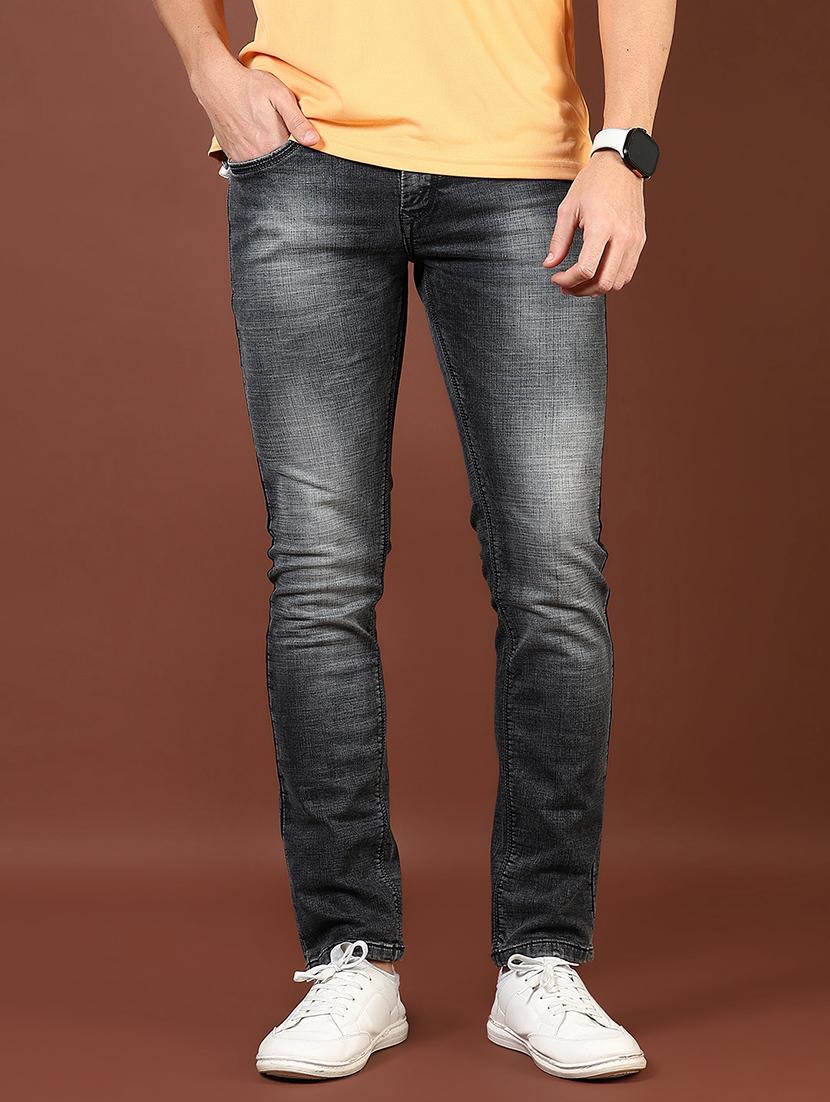 men washed mid rise full length denim jeans - 21855278 -  Standard Image - 1