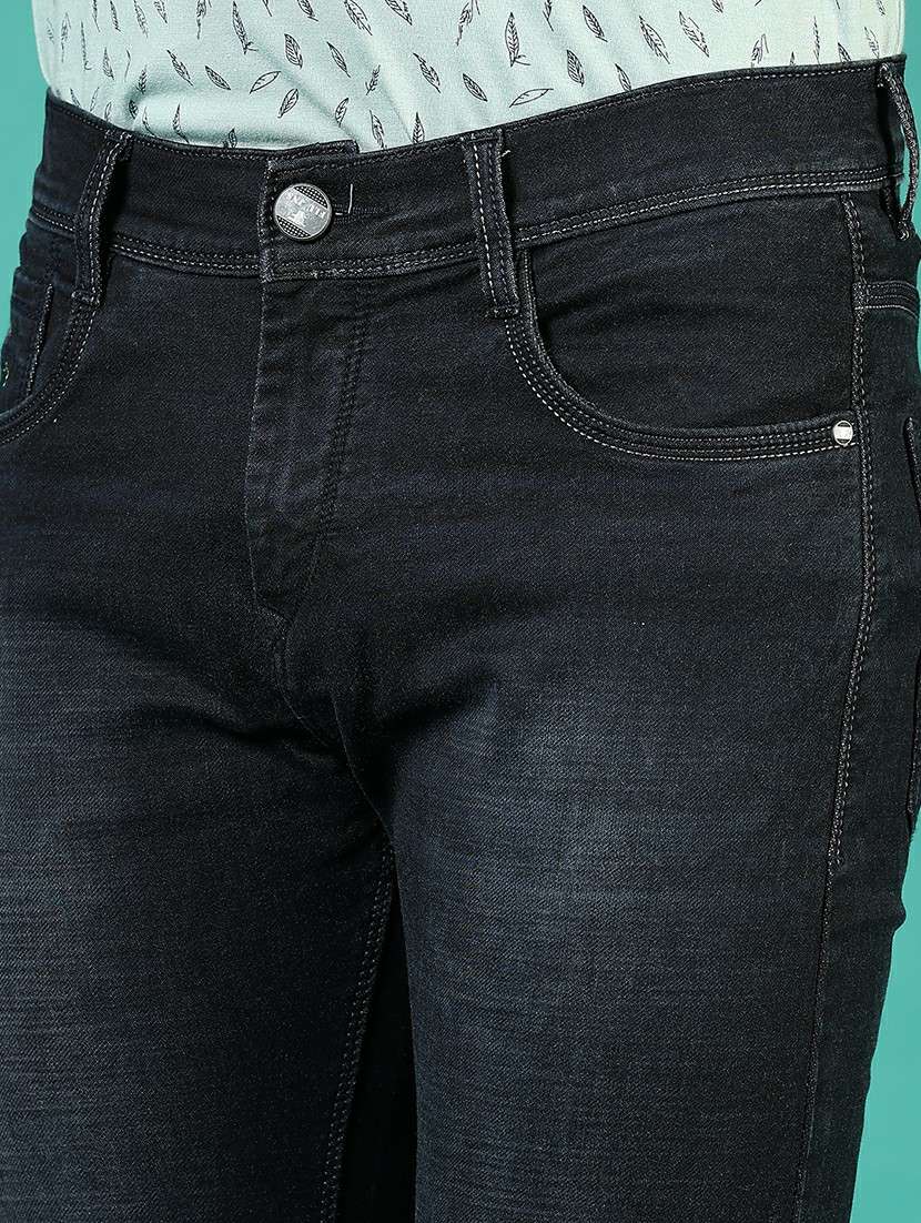 men washed mid rise full length denim jeans - 21855285 -  Standard Image - 4