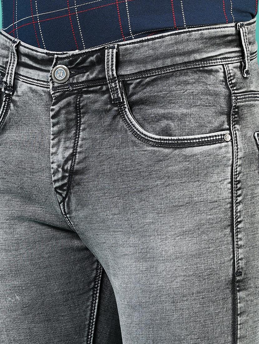 men washed mid rise full length denim jeans - 21855288 - Standard Image - 4
