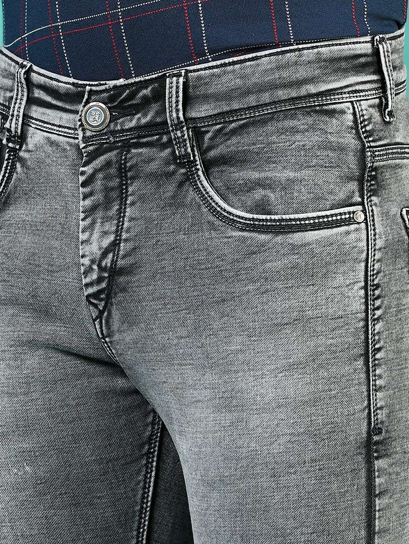 men washed mid rise full length denim jeans - 21855288 -  Standard Image - 4