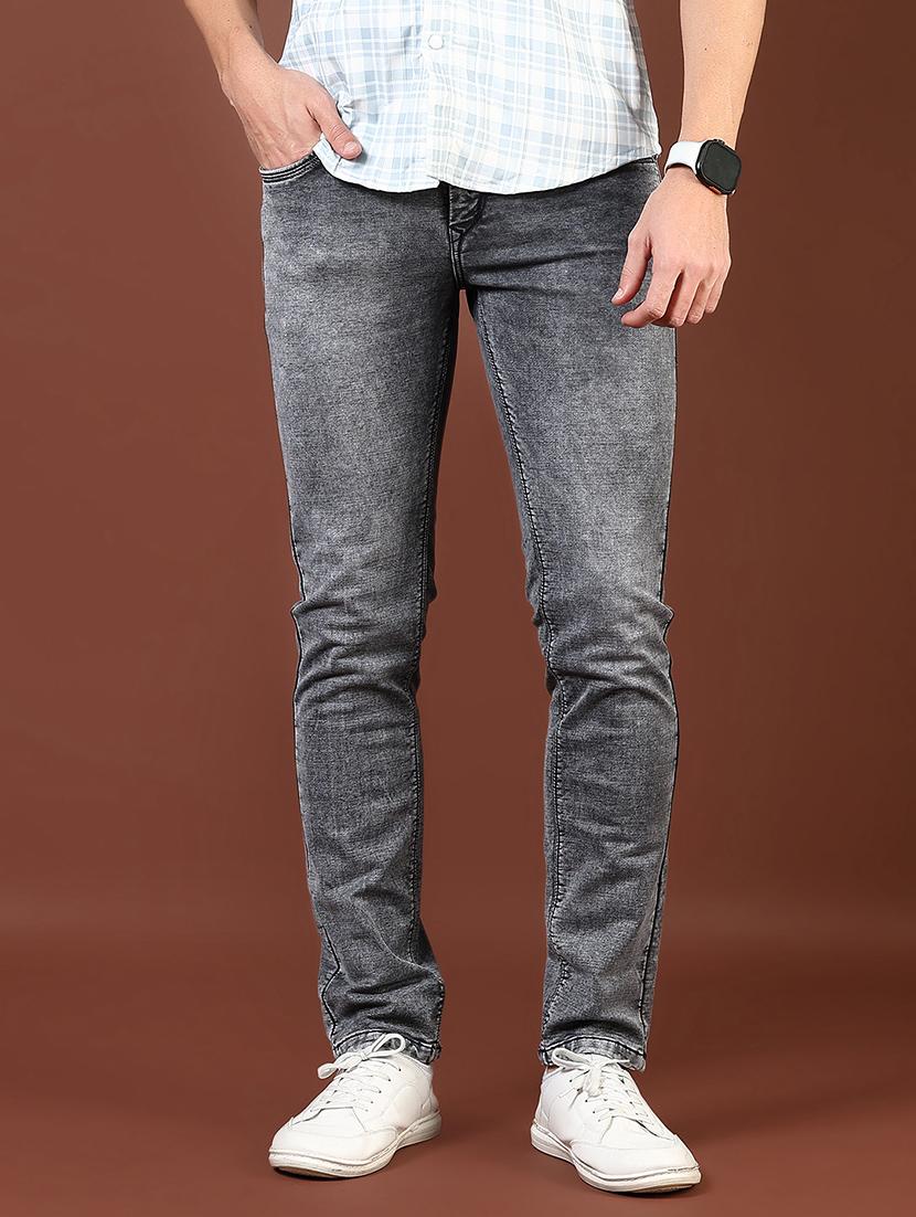 men washed mid rise full length denim jeans - 21855289 -  Standard Image - 1