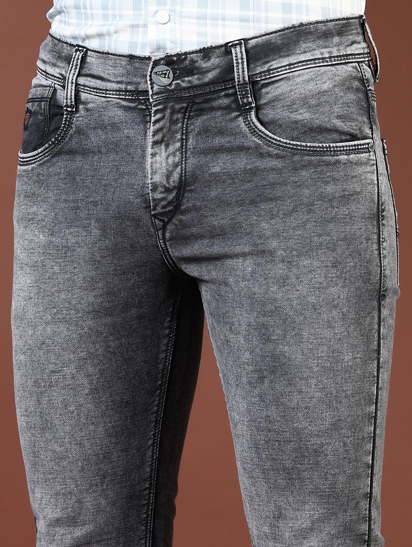 men washed mid rise full length denim jeans - 21855289 - Standard Image - 4
