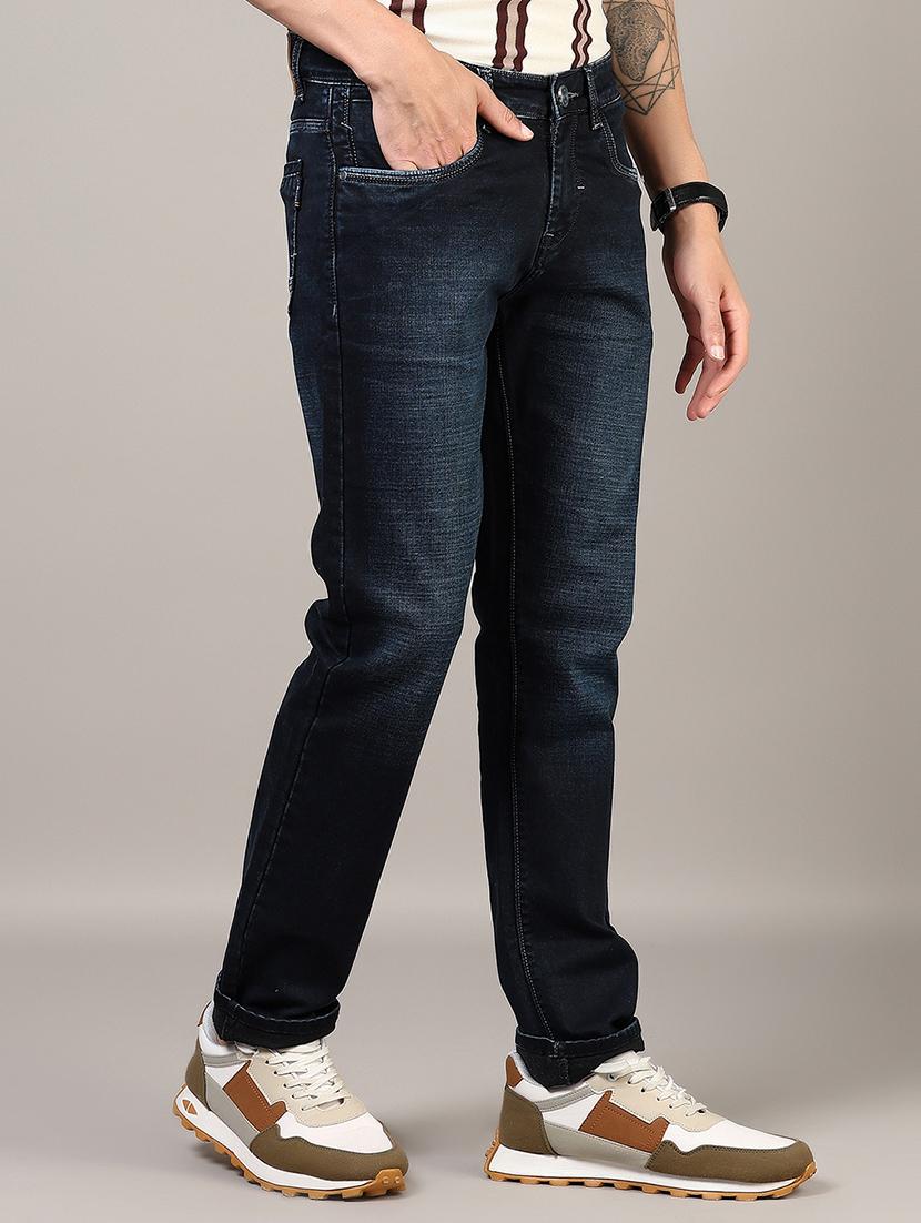 men washed mid rise full length denim jeans - 21855329 -  Standard Image - 1