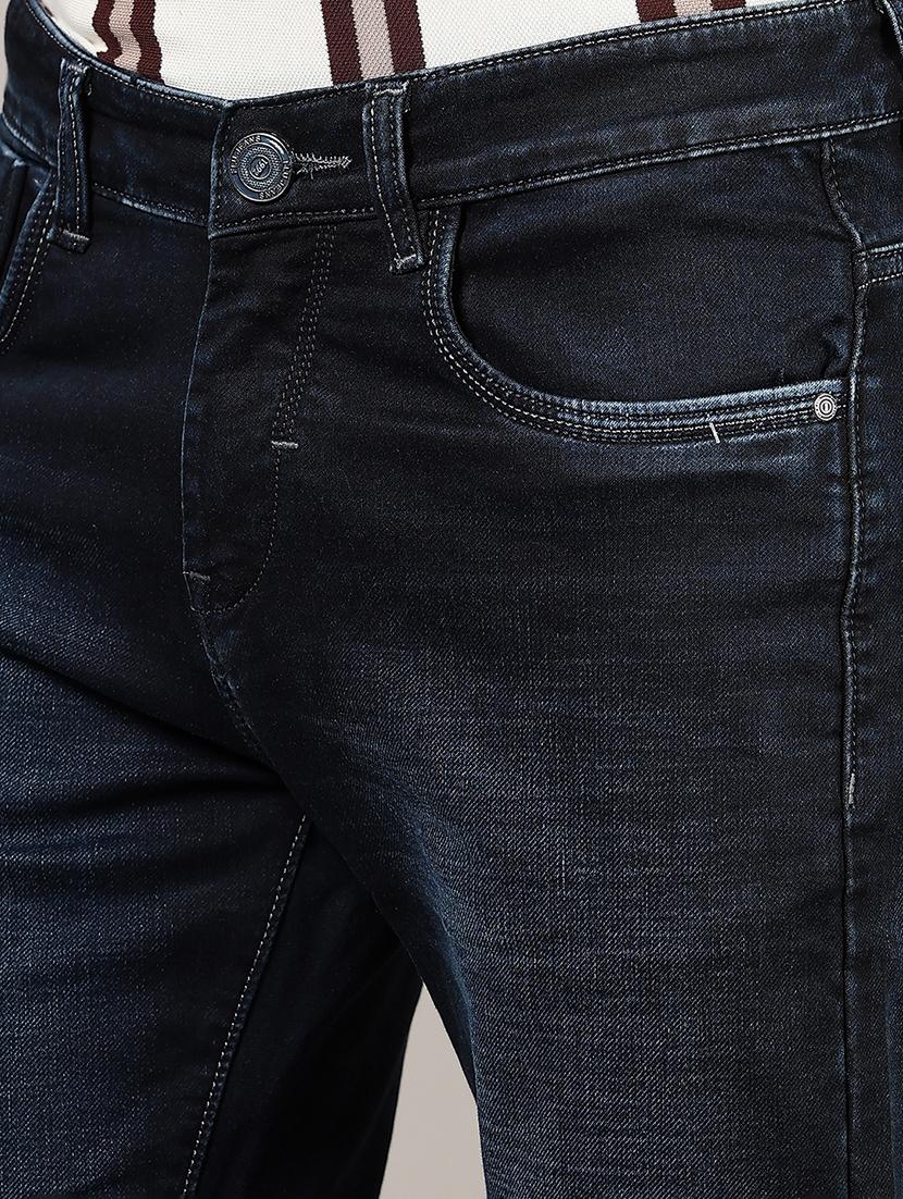 men washed mid rise full length denim jeans - 21855329 - Standard Image - 4