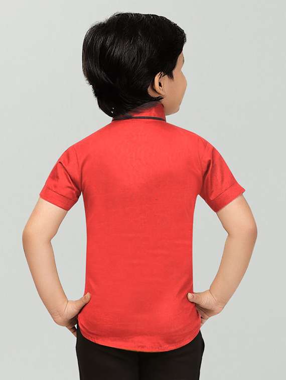 boys printed short sleeve casual shirt - 21855402 -  Standard Image - 1