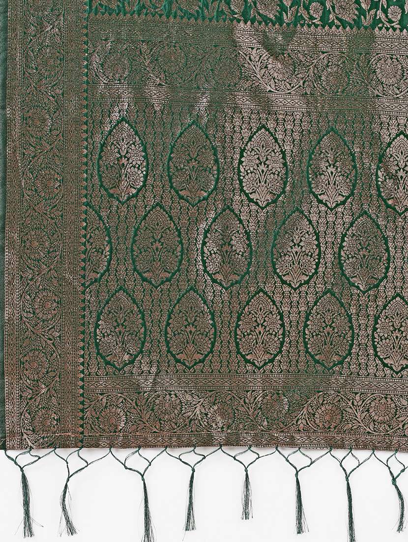 women self design banarasi saree with blouse - 21855536 -  Standard Image - 4