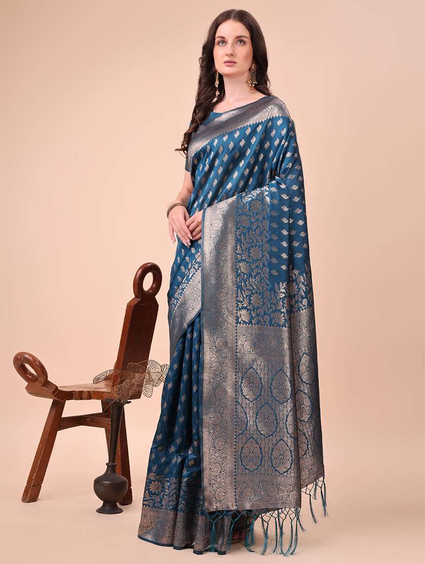 women self design banarasi saree with blouse - 21855537 -  Standard Image - 1