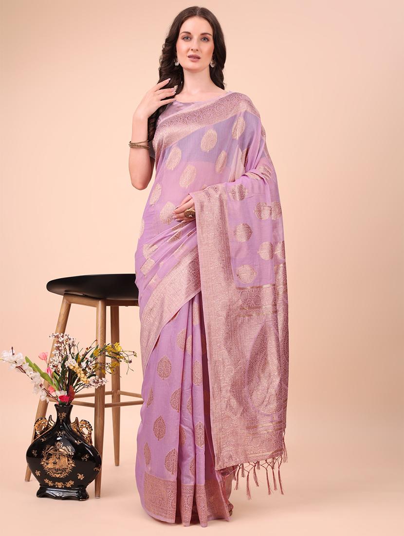 women self design kanjivaram saree with blouse - 21855540 -  Zoom Image - 0