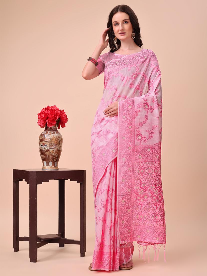 women self design kanjivaram saree with blouse - 21855545 -  Zoom Image - 0