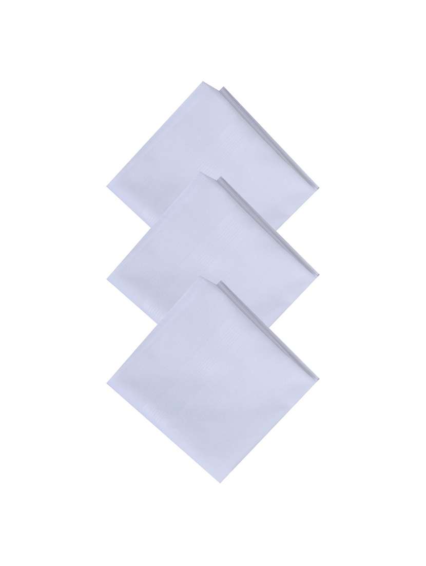 men pack of 6 white handkerchief - 21855610 -  Standard Image - 1