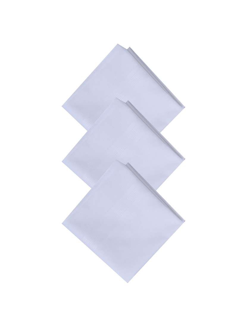 men pack of 10 white handkerchief - 21855612 -  Standard Image - 1