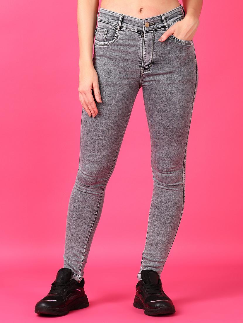 women solid mid rise slim fit jean - 21862388 - Zoom Image - 0