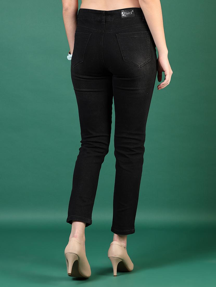 women solid mid rise slim fit jean - 21862437 - Standard Image - 4