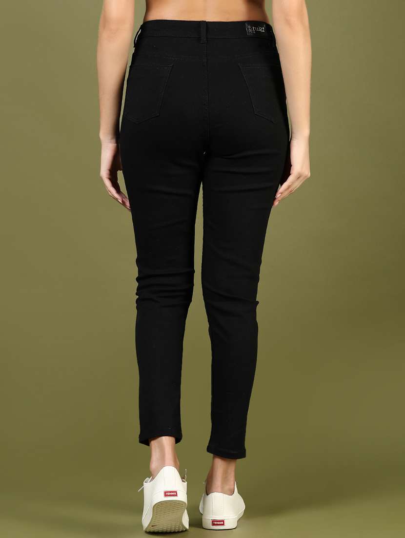 women solid mid rise slim fit jean - 21862443 -  Standard Image - 4