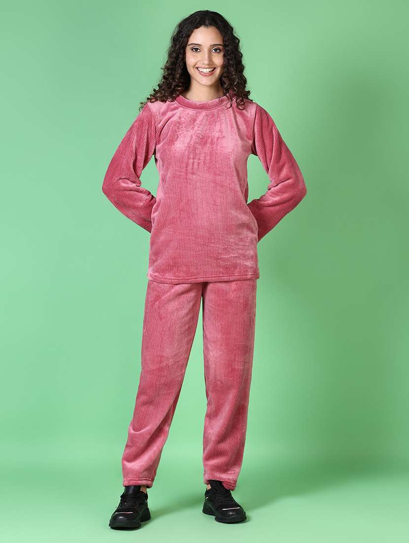 women solid nightwear pyjamaset - 21863064 -  Standard Image - 1