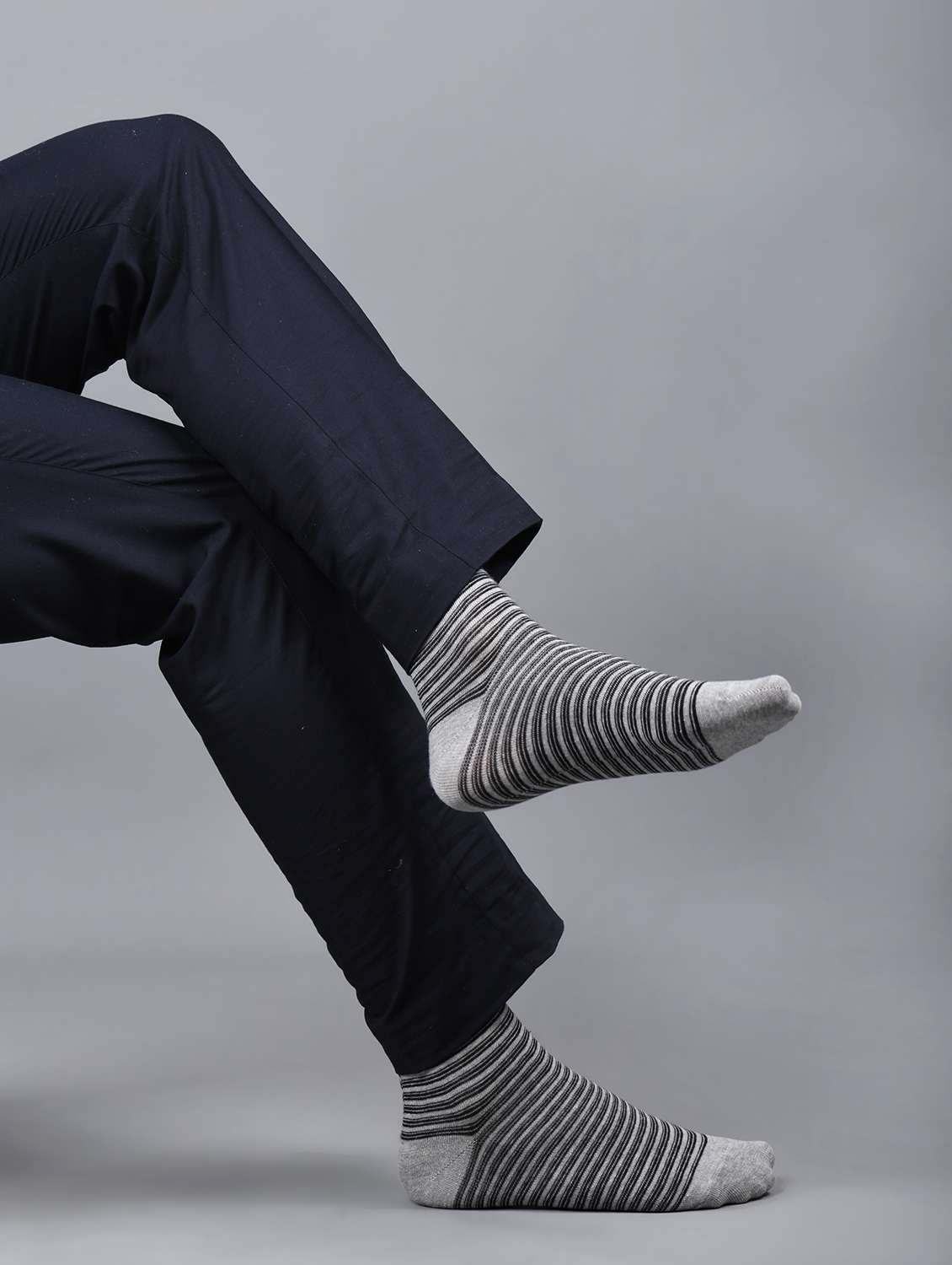 men pack of 3 above ankle length sock - 21863612 -  Standard Image - 4