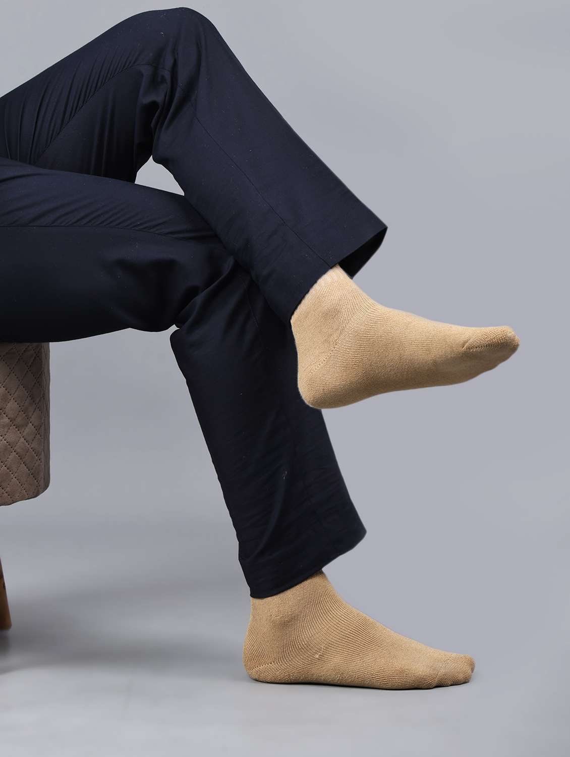 men pack of 3 above ankle length sock - 21863619 -  Standard Image - 4