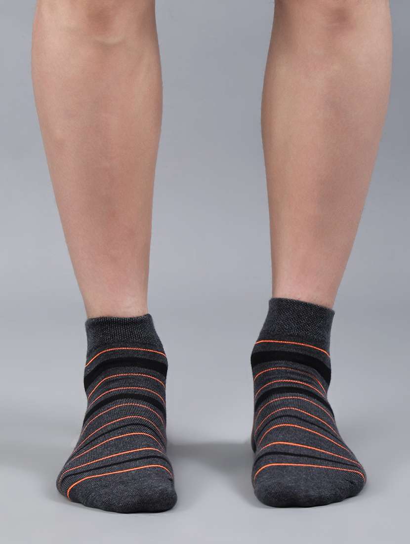 men pack of 3 striped ankle length sock - 21863680 -  Standard Image - 1