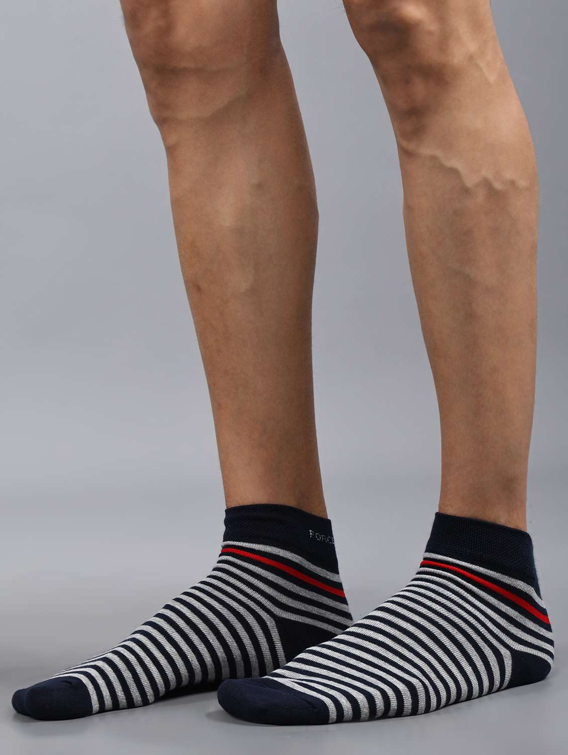 men pack of 3 striped ankle length sock - 21863686 -  Standard Image - 1