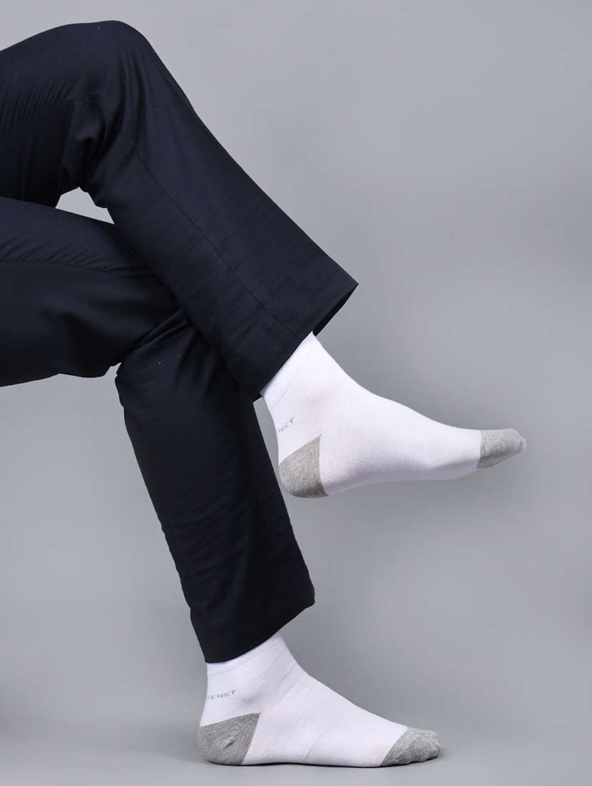 men pack of 3 solid ankle length socks - 21863702 -  Standard Image - 4