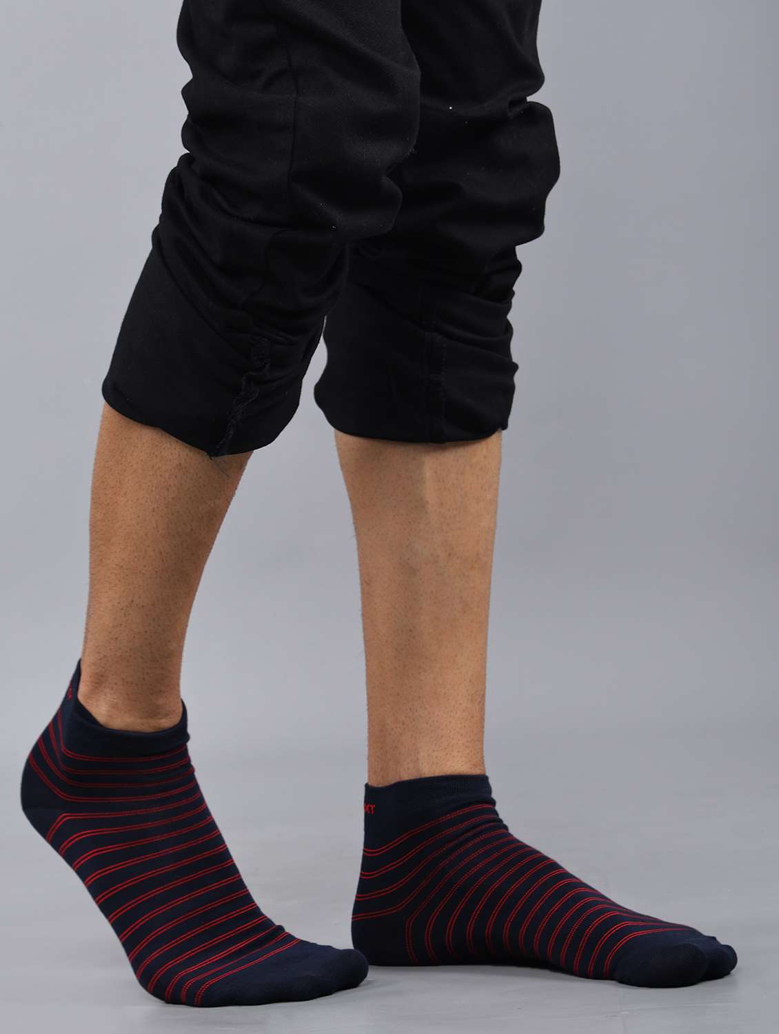 men pack of 3 striped ankle length sock - 21863707 -  Standard Image - 4