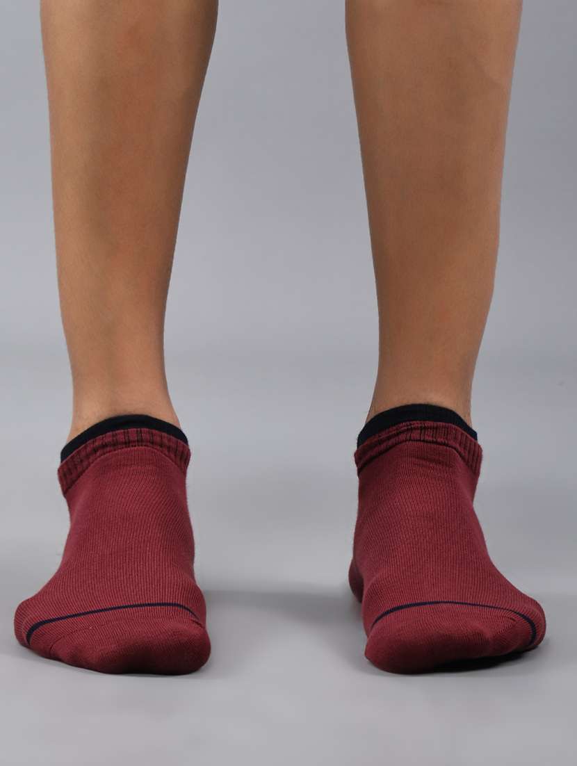 men pack of 3 solid ankle length socks - 21863712 -  Standard Image - 1