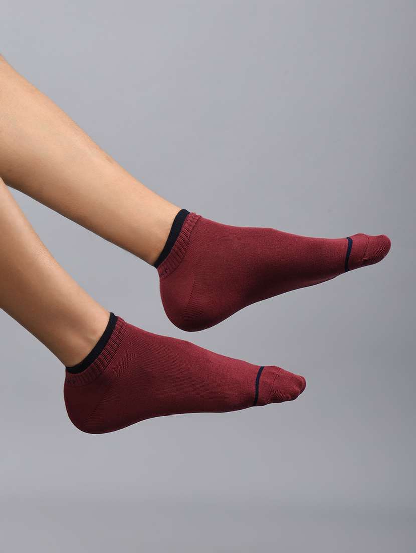 men pack of 3 solid ankle length socks - 21863712 -  Standard Image - 4