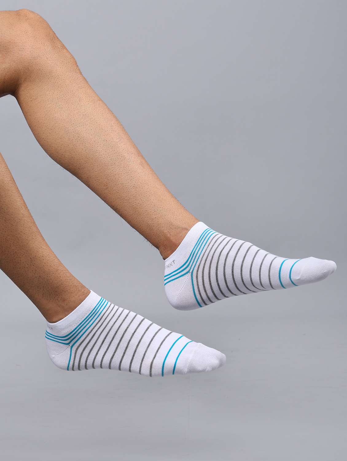 men pack of 3 striped ankle length sock - 21863719 -  Standard Image - 4