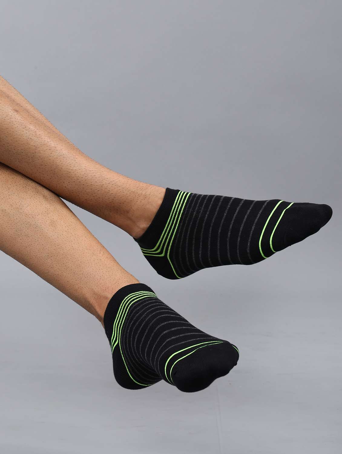 men pack of 3 striped ankle length sock - 21863721 -  Standard Image - 4