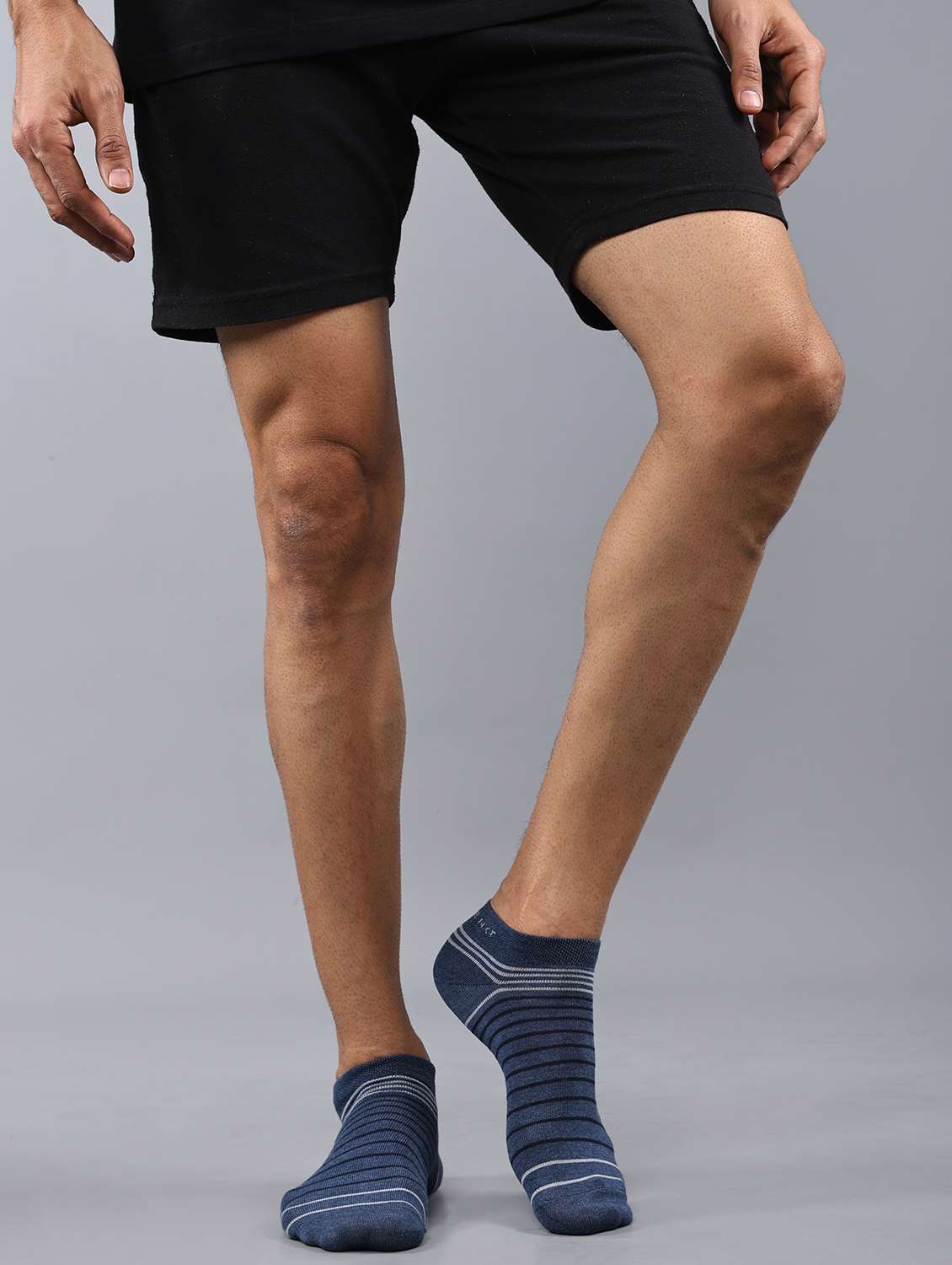 men pack of 3 striped ankle length sock - 21863724 -  Standard Image - 1