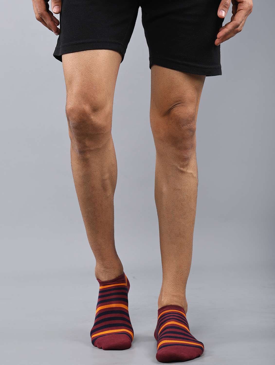 men pack of 3 striped ankle length sock - 21863725 -  Standard Image - 1