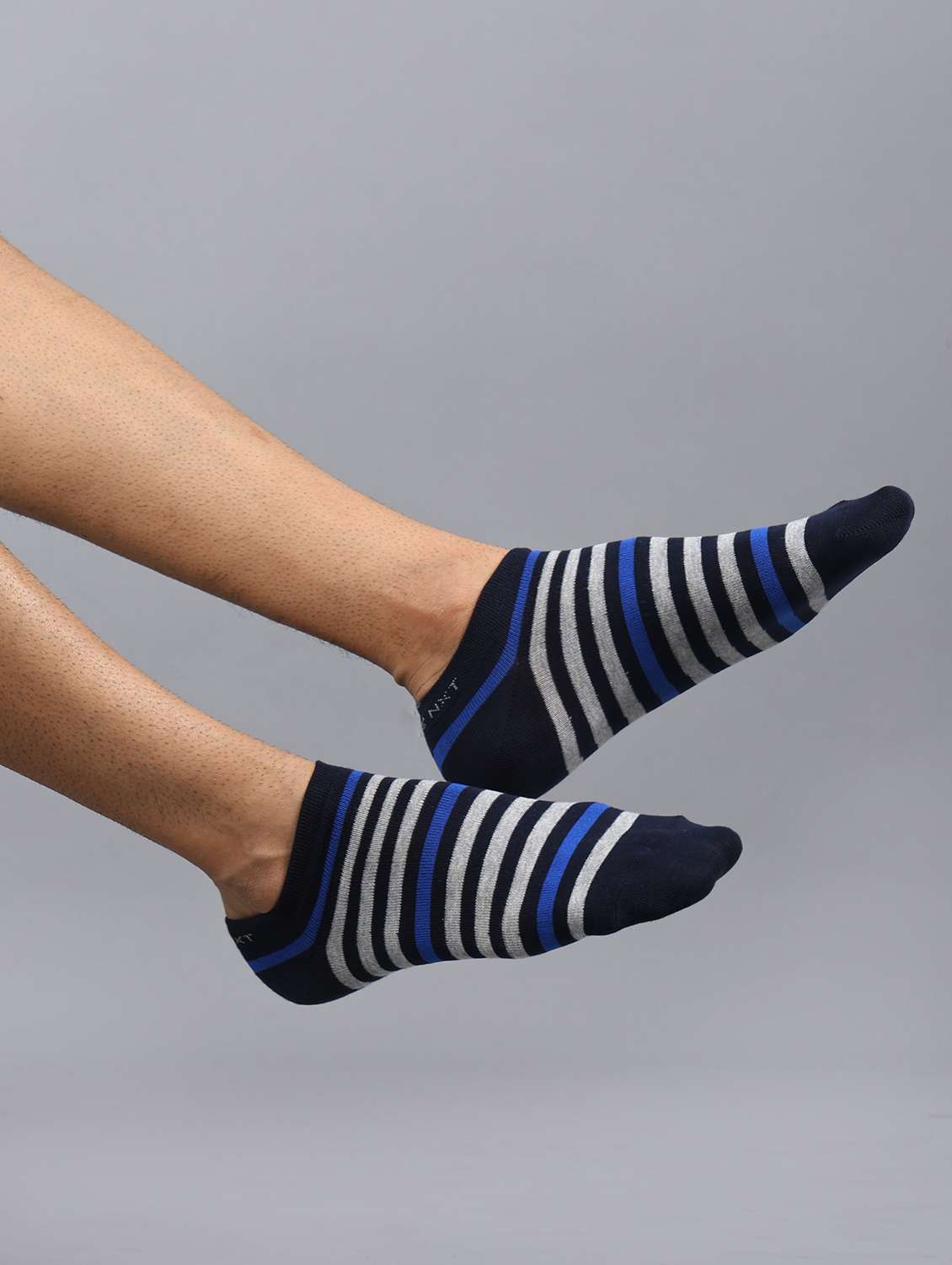men pack of 3 striped ankle length sock - 21863731 -  Standard Image - 4