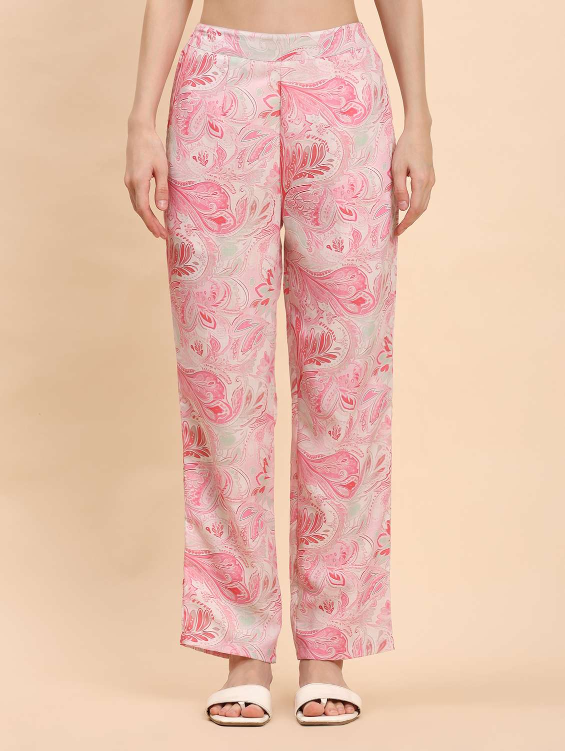 women paisley printed shirt and trouser co-ord set - 21863832 - Standard Image - 6