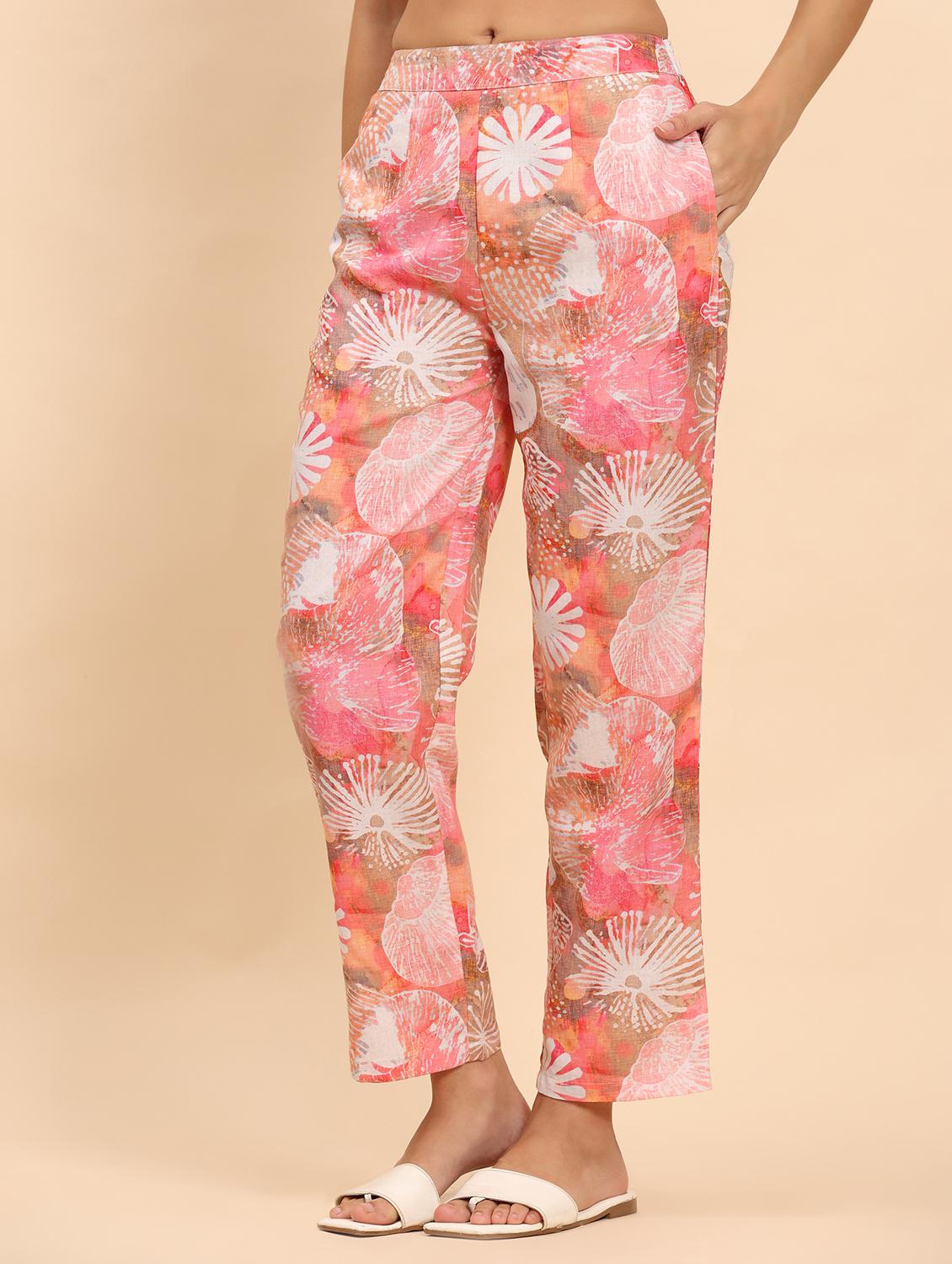 women printed kaftan top and trouser co-ord set - 21863835 - Standard Image - 6