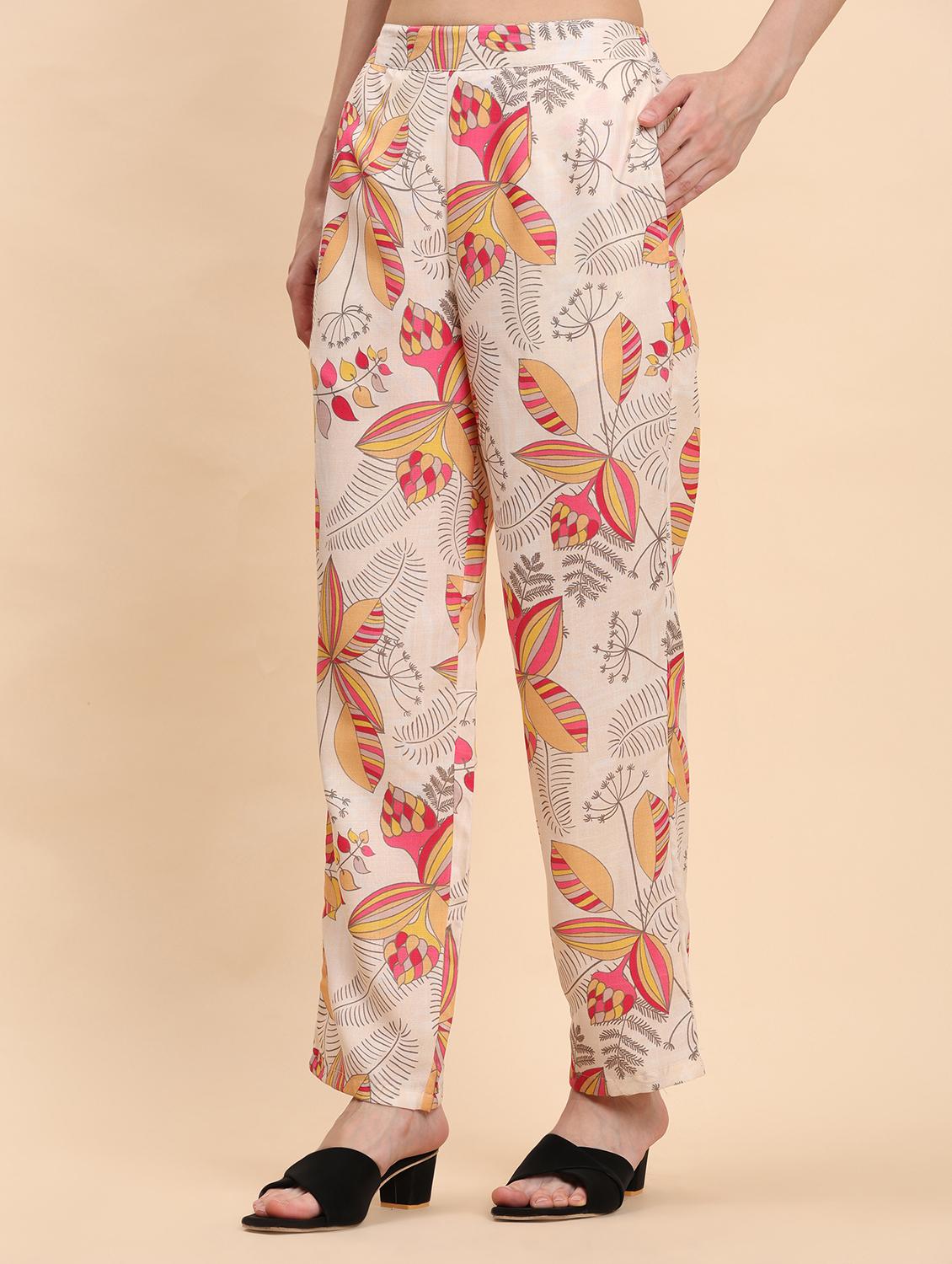 women printed shirt and trouser co-ord set - 21863863 - Standard Image - 6