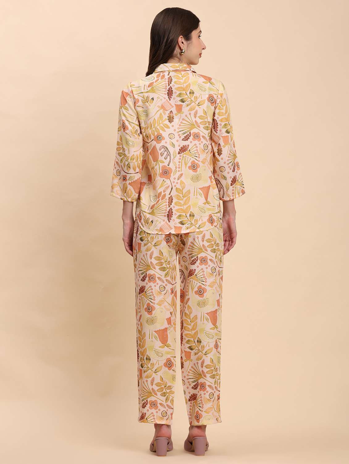 women printed shirt and trouser co-ord set - 21863869 -  Standard Image - 4