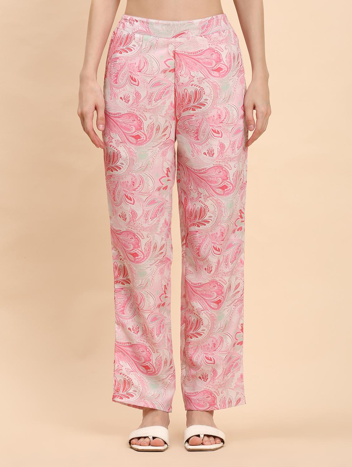 women paisley printed shirt and trouser co-ord set - 21863872 - Standard Image - 6