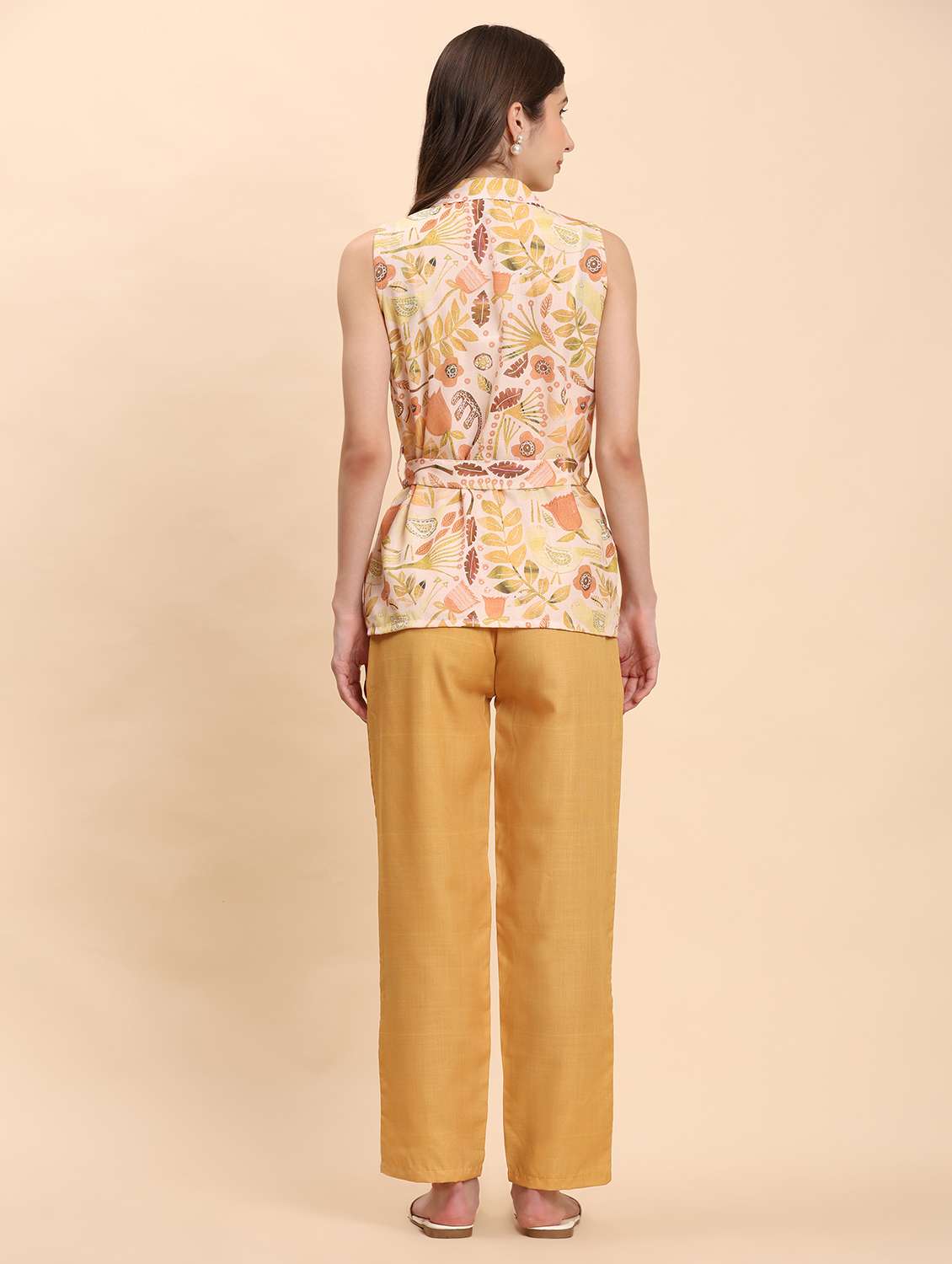 women printed shirt and trouser co-ord set - 21863891 -  Standard Image - 4