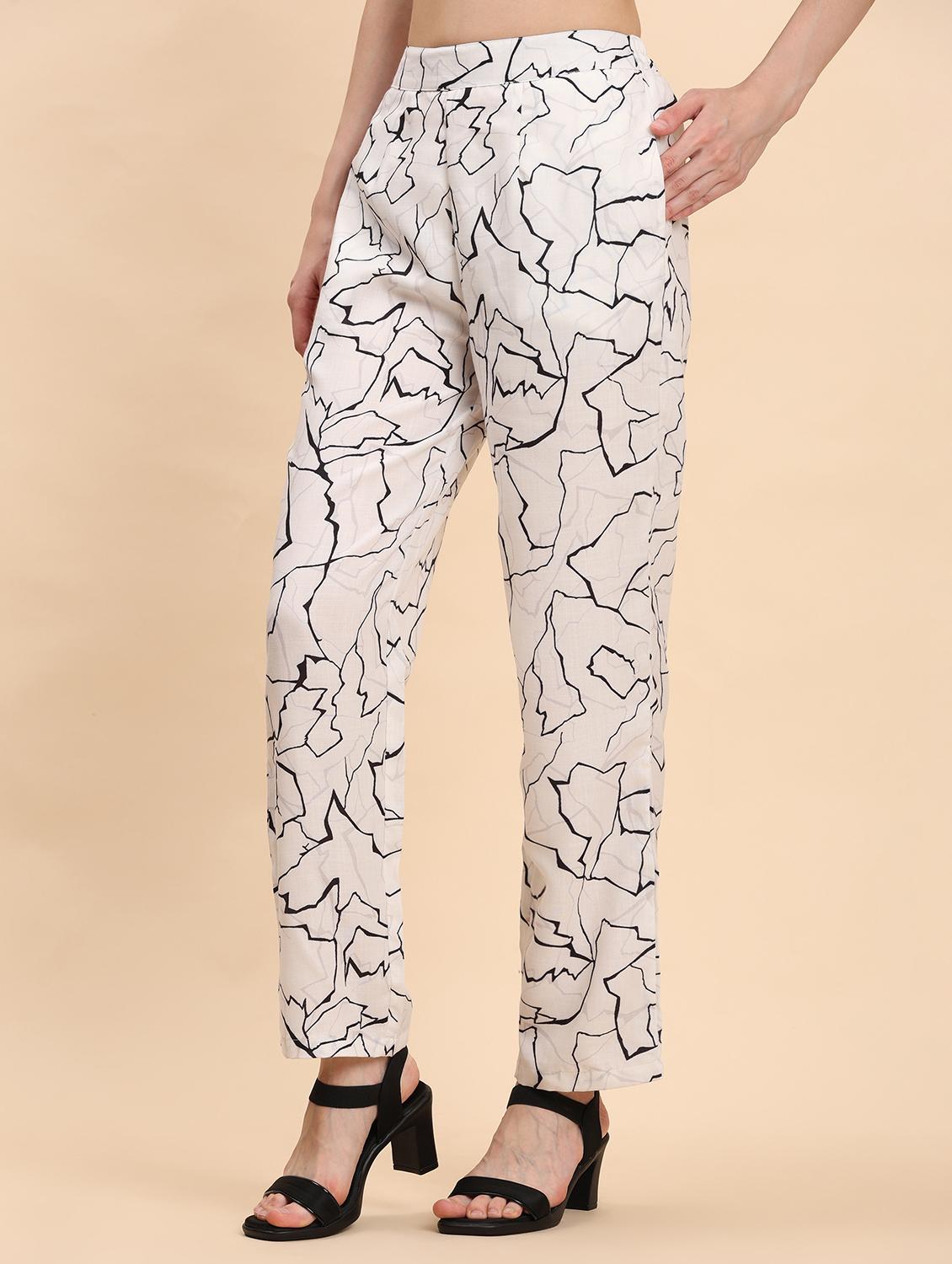 women printed top and trouser co-ord set - 21863896 - Standard Image - 6