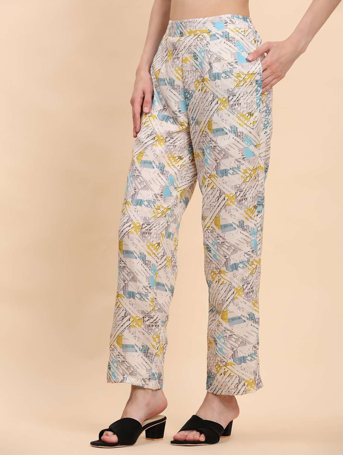 women printed top and trouser co-ord set - 21863903 -  Standard Image - 6