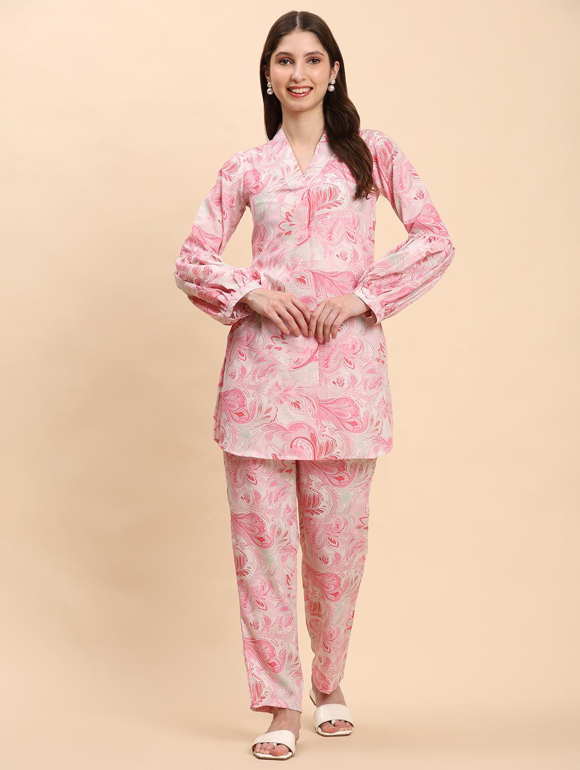 women printed ethnic co-ord set - 21863914 - Standard Image - 1