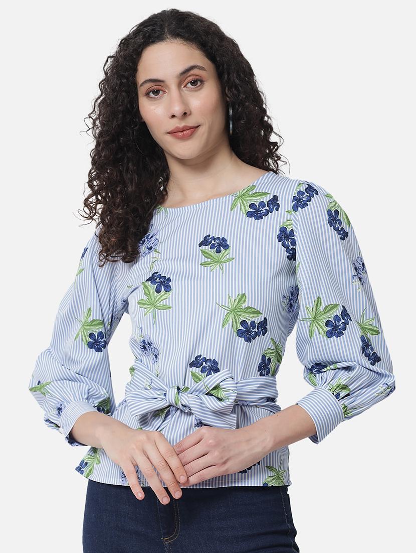 women floral print puff sleeves regular top - 21864021 -  Zoom Image - 0