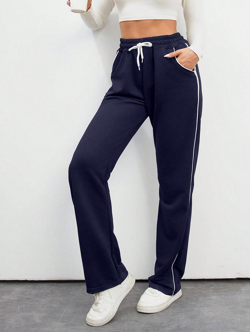 women high rise tapered track pant - 21864112 - Standard Image - 1