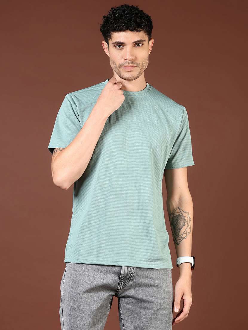 men solid short sleeve regular fit t-shirt - 21864334 -  Standard Image - 1