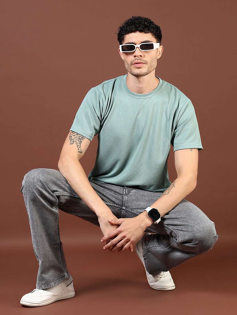 men solid short sleeve regular fit t-shirt - 21864334 -  Standard Image - 4