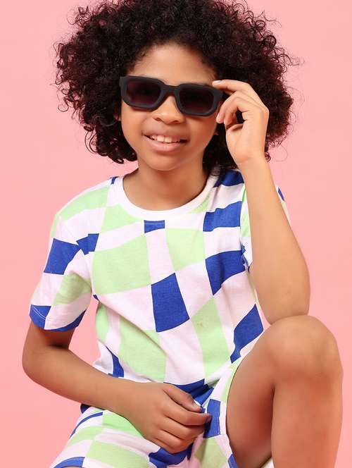 boys printed short sleeves co-ord set