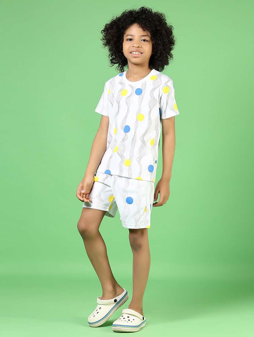 boys printed short sleeves co-ord set - 21864599 -  Standard Image - 6
