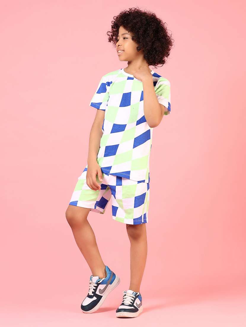 boys printed short sleeves co-ord set - 21864621 -  Standard Image - 6